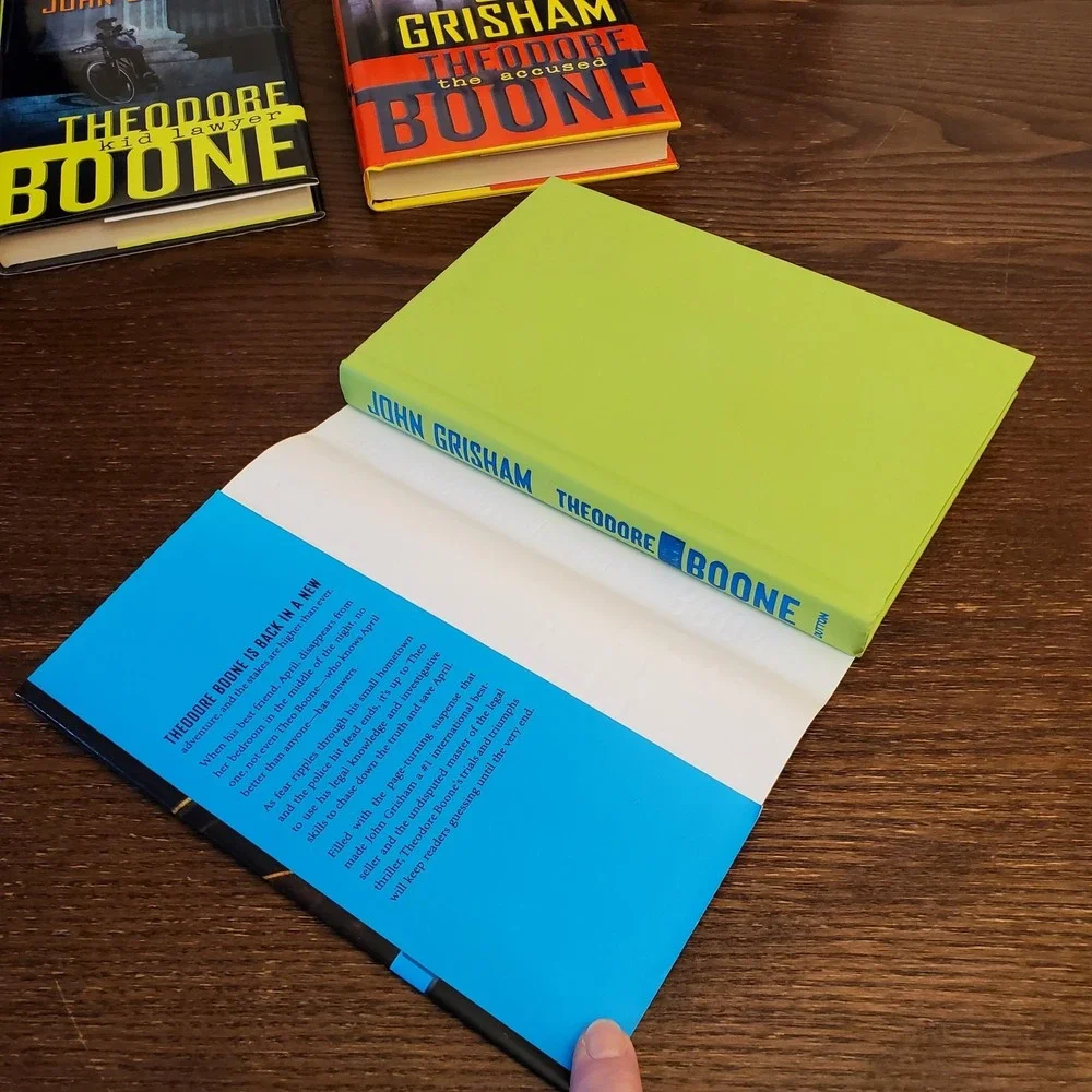 John Grisham Theodore Boone 3 Book Set HC Kids‎ Lawyer Accused Fugitive NEW